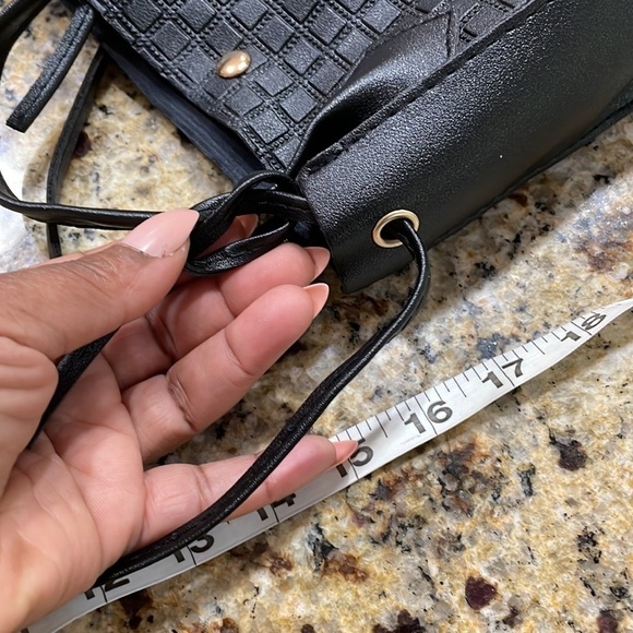 NWT Black Pattern Mini Handbag - Picture 14 of 15